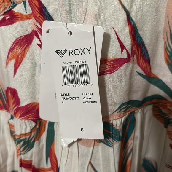 Roxy On a Wim Hawaiian Hibiscus Long Dress size S - Picture 5 of 8